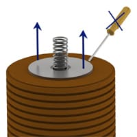 Compression spring, spring sleeve, CJC Oil-Care System 27/-