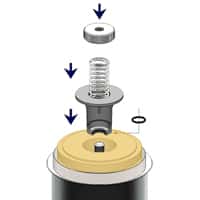 Neue CJC Feinfilterpatrone15/25 einsetzen, Filterpatronenwechsel