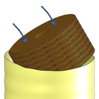 Dispose filter insert, replace filter insert 38/-