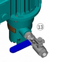 Open valve on oil inlet