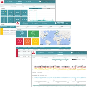 Cloud application for oil sensors, automized evaluation of sensor data