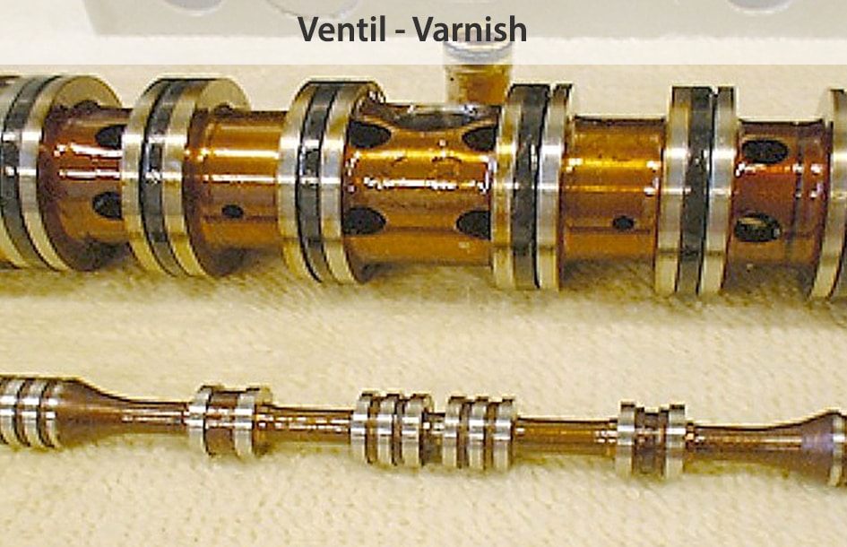 Fluidpflege und Filtration in Hydrauliksystemen, Varnish an Ventilen vermeiden