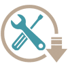 Icon Wartungsaufwand weniger wartungsaufwand, filtration in umspannwerken