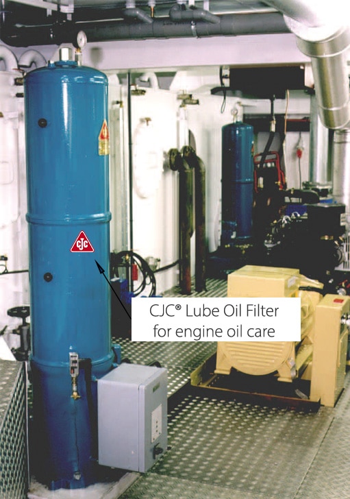 lube oil filtration, marine diesel engines with cjc lube oil filter
