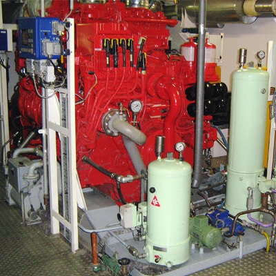 oil care in maritime applications, supply ship