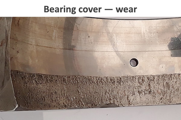 Wear on the bearing shell, main bearing, oil care in wind turbines