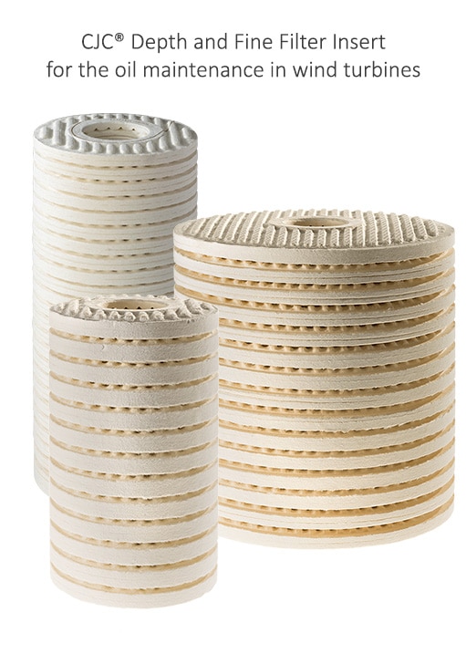 cjc depth filters and fine filters, oil care in wind turbines