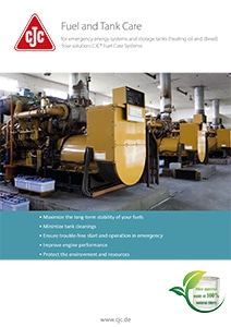 brochure, fuel care, tank care, emergency power generator, emergency power system