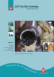 Brochure, Cleaning of thermal oil systems
