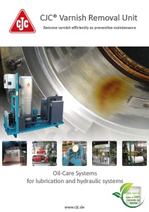 Brochure, Varnish Removal Unit