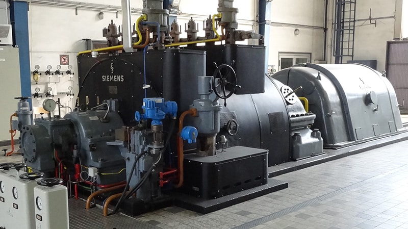 Oil care in power plants, steam turbines