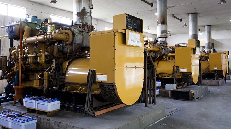 oil care in power plants, emergency power system, fuel cleaning