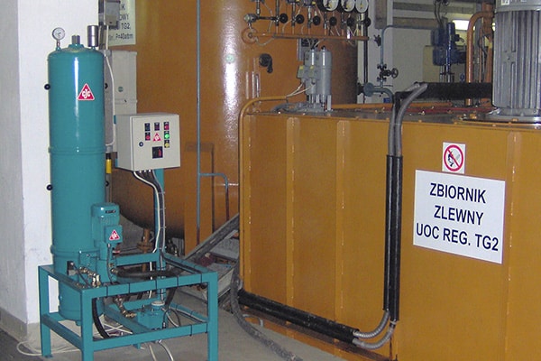 turbinenöl-filtration mit cjc ölpflegesystem, steuerkreislauf wasserturbine