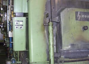 IPSEN Atmosphären-Kammerofen, Ölfiltration bei Ölabschreckbecken
