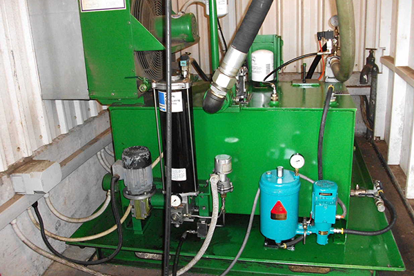 Hydraulikaggregat, Blockbandsäge, ölfiltration